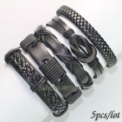 Trendy Leather Friendship Bracelet