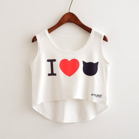 Narcissistic Cat Candy Crop Top