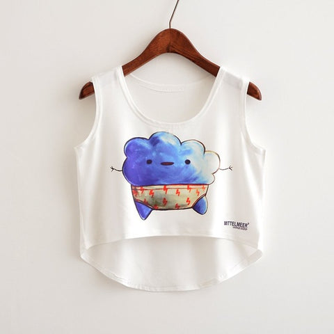 Narcissistic Cat Candy Crop Top