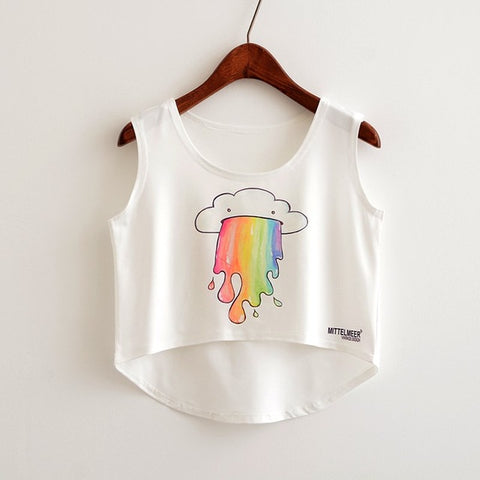 Narcissistic Cat Candy Crop Top