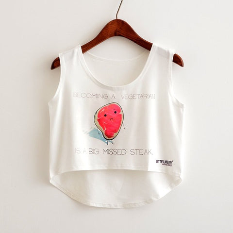 Narcissistic Cat Candy Crop Top